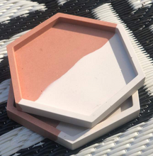 画像をギャラリービューアに読み込む, ヘキサゴンコースター2枚セット / Amy Price Designs